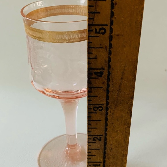 Pink drinking glasses of 4 - Picture 5 of 13